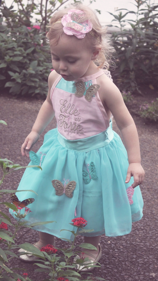 butterfly birthday dress at the butterfly house