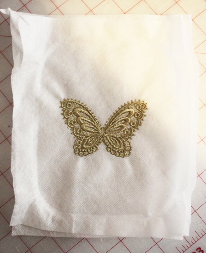 fsl lace butterfly stitched
